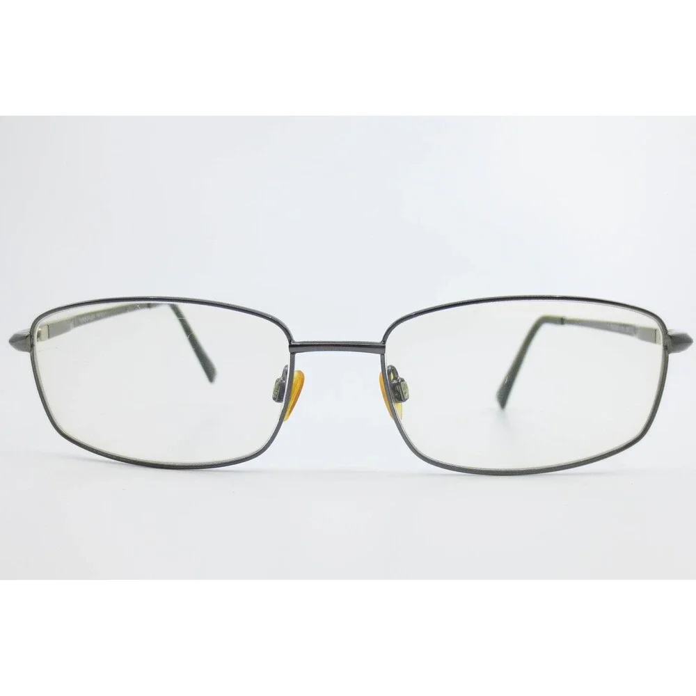 Turboflex Patented 465 Gunmetal Grey Rectangular Eyeglass Frames 56-18-145 20